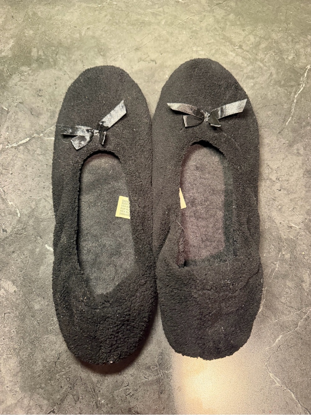 Sadie Black Ballet Slippers Xl